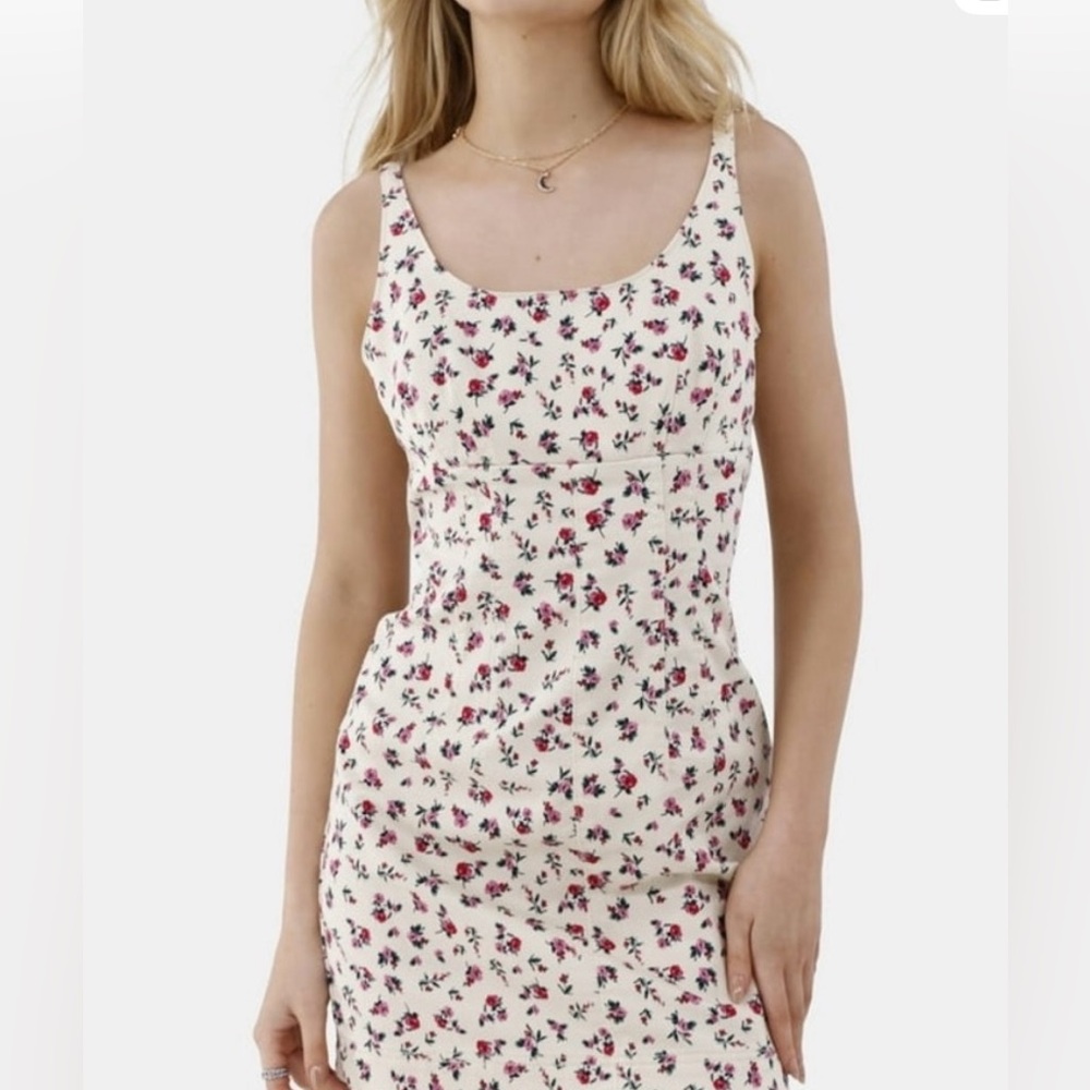 No Boundaries Cream Floral Dress